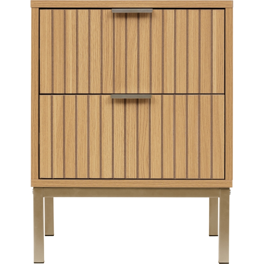 5five - Mesa de Cabeceira ARCUS 40x40 cm castanha