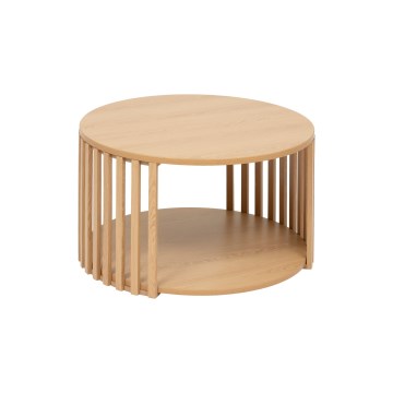 5five - Mesa de centro VINKY diâmetro 60 cm castanha