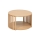 5five - Mesa de centro VINKY diâmetro 60 cm castanha