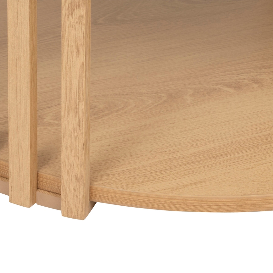 5five - Mesa de centro VINKY diâmetro 60 cm castanha