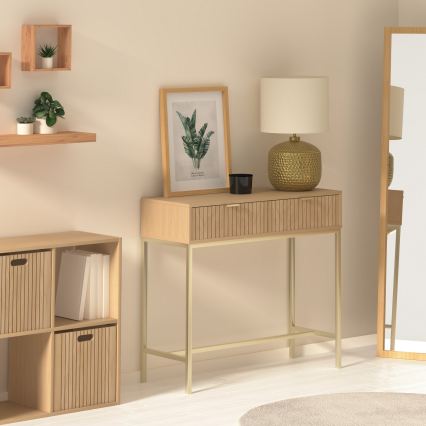 5five - Mesa de consola OPUS 90x35 cm castanha