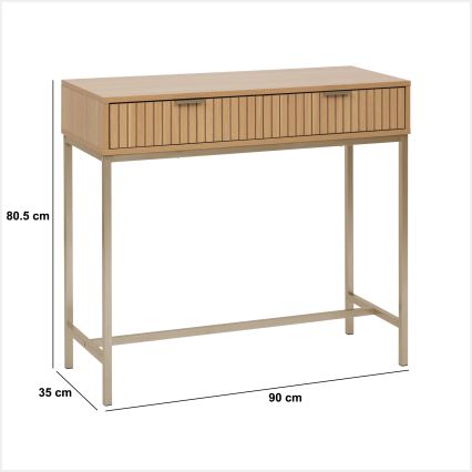 5five - Mesa de consola OPUS 90x35 cm castanha