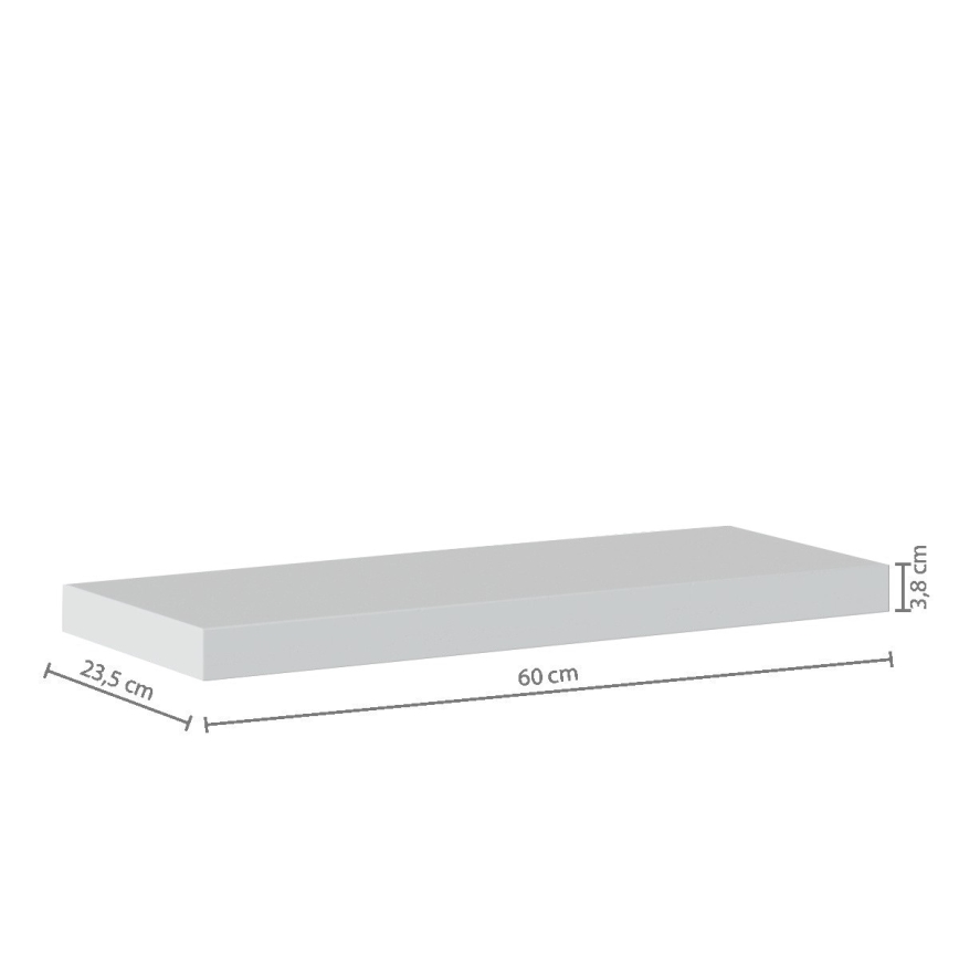 5five - Prateleira de parede HYLE 60x24 cm branca