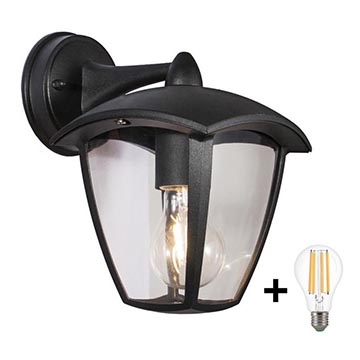 Brilagi - Iluminação de parede exterior LED LUNA 1xE27/60W/230V IP44