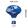 Abajur de balão voador azul E27 400x400 mm