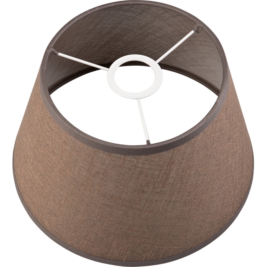 Cúpula de substituição para candeeiro de teto e aplique ANTONIO E14 120x200 mm castanha