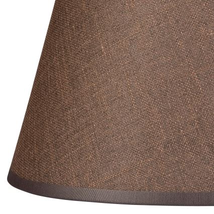 Cúpula de substituição para candeeiro de teto e aplique ANTONIO E14 120x200 mm castanha