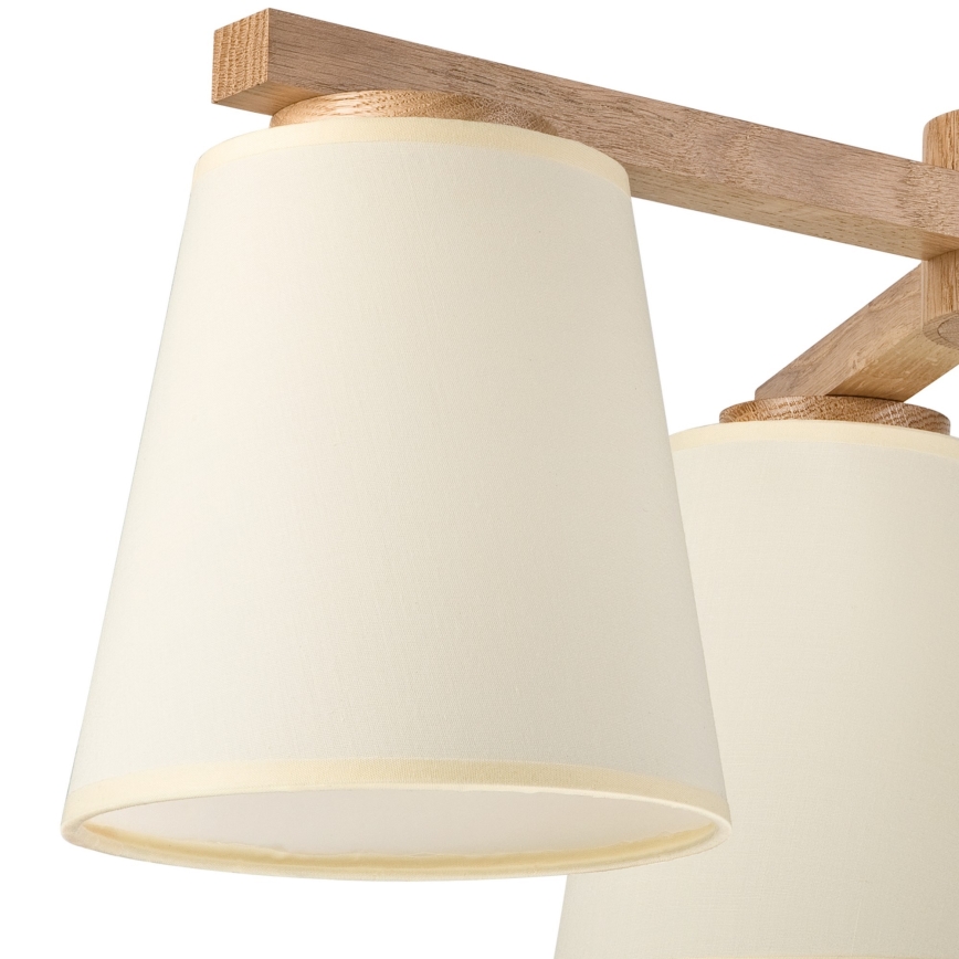 Abajur de substituição para candeeiro de teto e aplique de parede ELLIE E27 diâmetro 15 cm creme