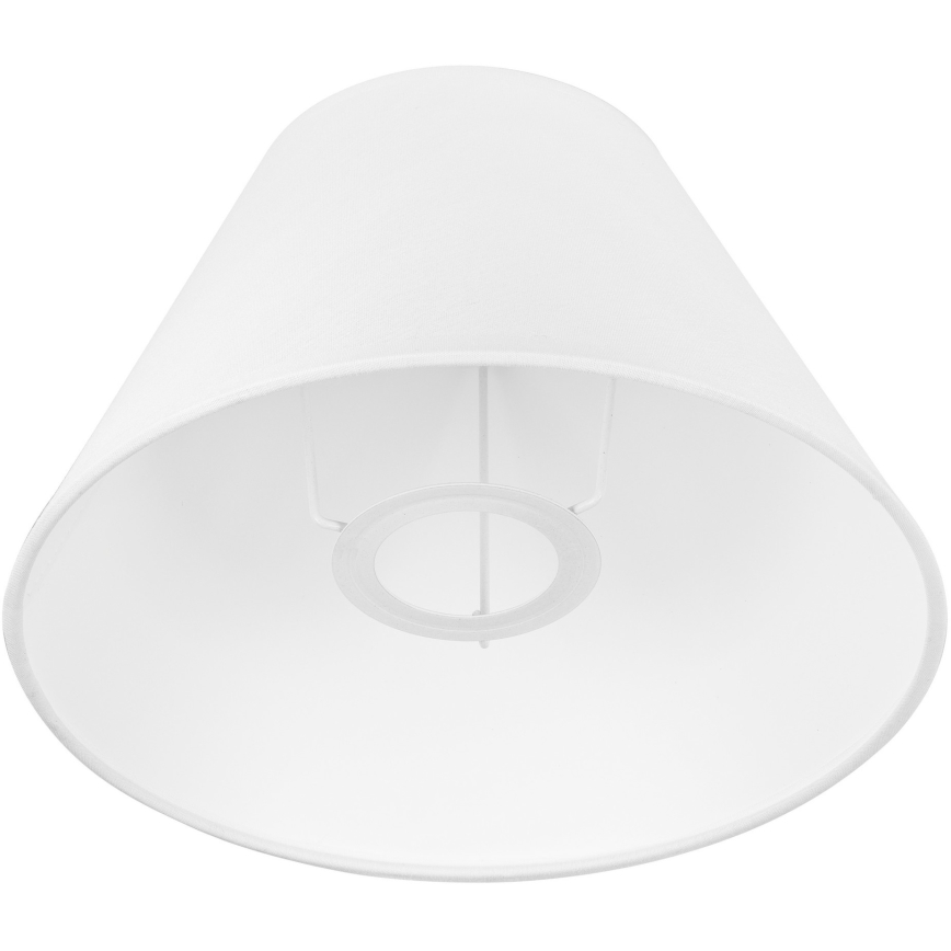 Cúpula de substituição para candeeiro de mesa JUTA E27 diâmetro 19 cm branco