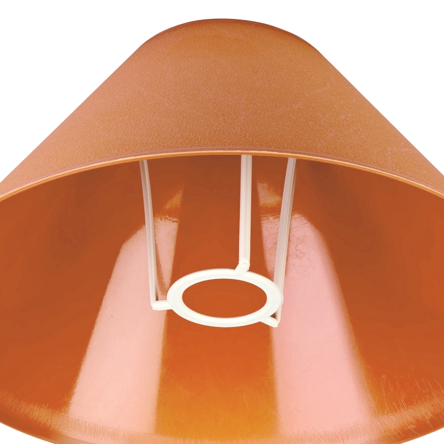 Abajur de substituição para lâmpada de mesa E14 21x11 cm laranja