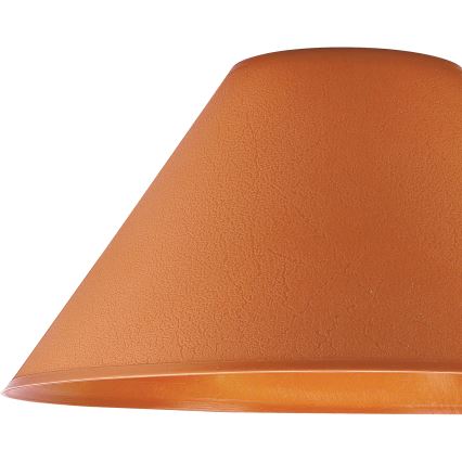 Abajur de substituição para lâmpada de mesa E14 21x11 cm laranja
