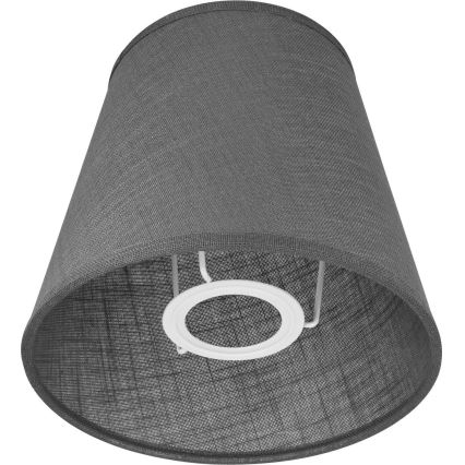 Abajur de substituição para candeeiro de parede LORENZO E27 diâmetro 16 cm cinza