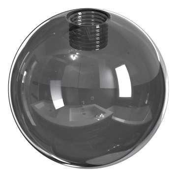 Abajur de reposição para lustre e aplique ROSSI diâmetro 14 cm cinza/fumê