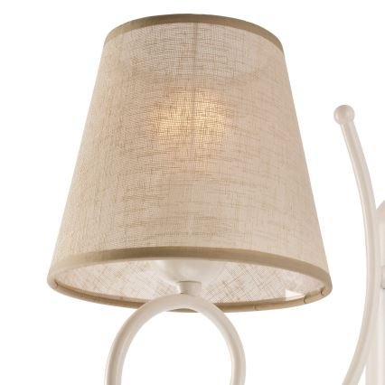 Abajur de substituição para lustre LORENZO E27 diâmetro 16 cm bege