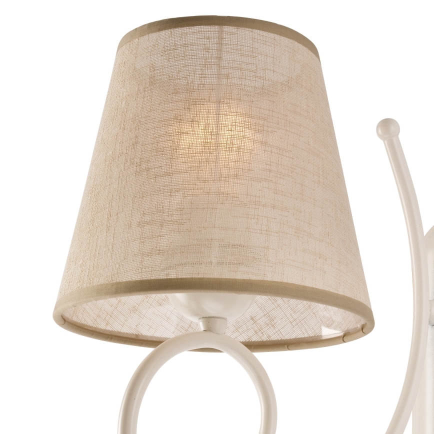 Abajur de substituição para lustre LORENZO E27 diâmetro 16 cm bege