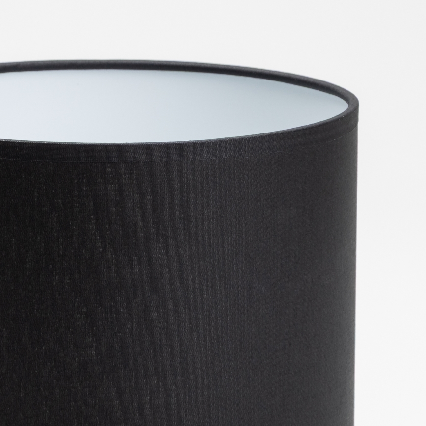 Abajur de substituição para candeeiro de mesa e candeeiro de parede DEVA E27 16x20 cm preto