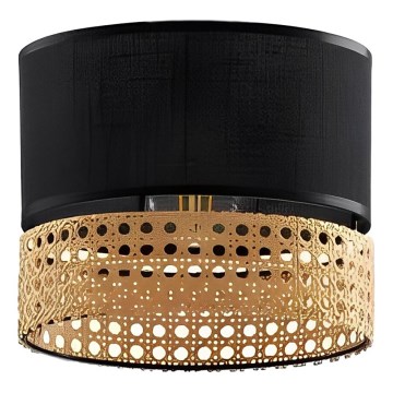 Abajur de substituição para candeeiro PAGLIA E27 16x20 cm preto/vime