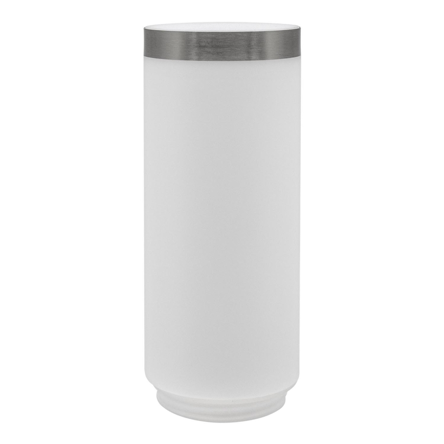 Abajur de substituição para exterior candeeiro LIVIA/UTRECHT branco/prateado