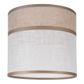 Abajur de substituição para lustre, candeeiro de mesa e aplique ANDREA E27 diâmetro 16 cm bege/cinza