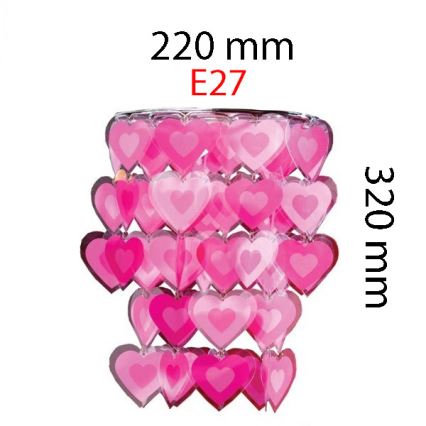 Abajur infantil para lustre VIKI E27 32x22 cm