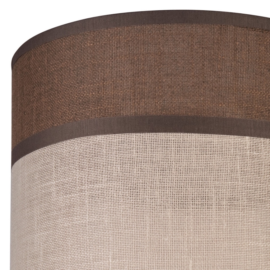 Abajur de substituição para lustre, candeeiro de pé e aplique ANDREA E27 diâmetro 16 cm castanho/bege