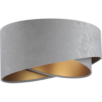 Abajur universal GALAXY E27 diâmetro 45 cm cinza/dourado