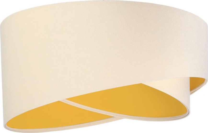 Abajur universal GALAXY E27 diâmetro 45 cm creme/dourado