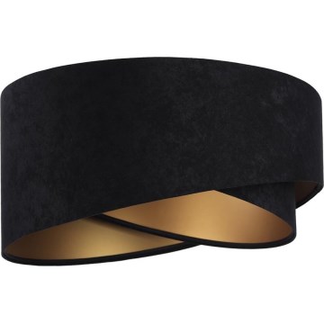 Abajur universal GALAXY E27 diâmetro 45 cm preto/dourado