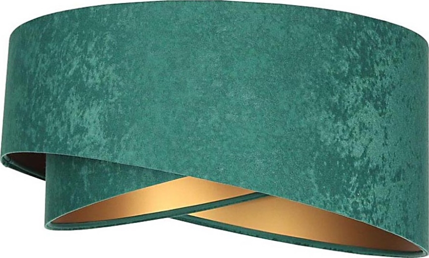 Abajur universal GALAXY E27 diâmetro 45 cm verde/dourado