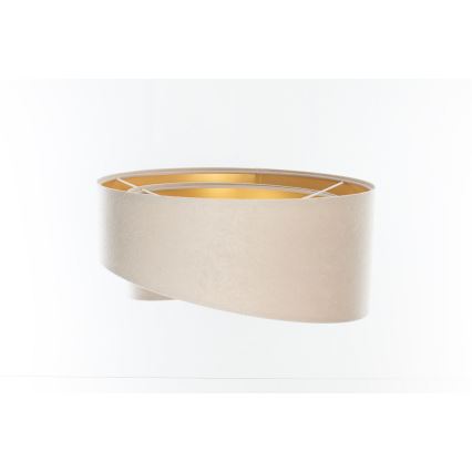 Abajur universal GALAXY E27 diâmetro 45 cm bege/dourado