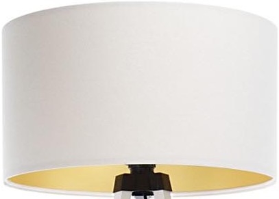 Abajur universal STANDART E27 diâmetro 45 cm branco/dourado