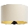 Abajur universal STANDART E27 diâmetro 45 cm creme/dourado