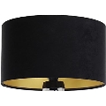 Abajur universal STANDART E27 diâmetro 45 cm preto/dourado
