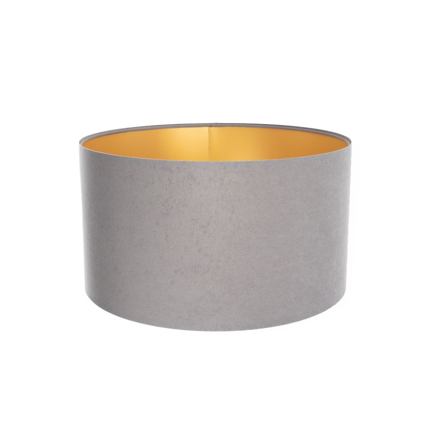 Abajur universal STANDART E27 diâmetro 45 cm cinza/dourado