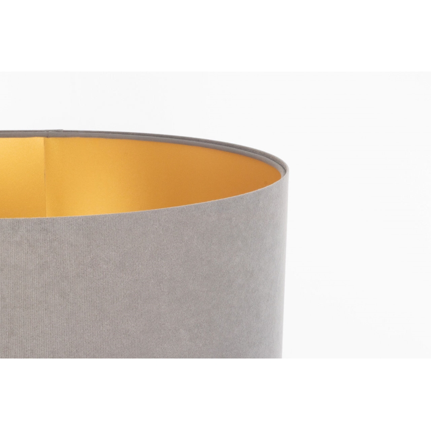 Abajur universal STANDART E27 diâmetro 45 cm cinza/dourado