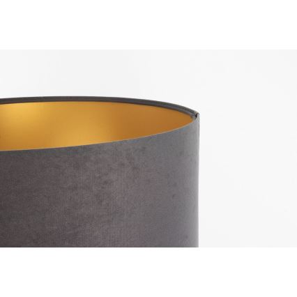 Abajur universal STANDART E27 diâmetro 45 cm cinza/dourado