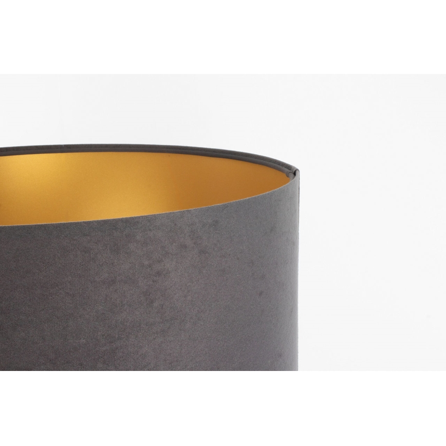 Abajur universal STANDART E27 diâmetro 45 cm cinza/dourado
