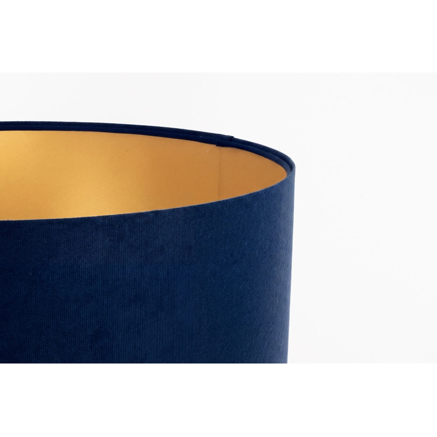 Abajur universal STANDART E27 diâmetro 45 cm azul/dourado