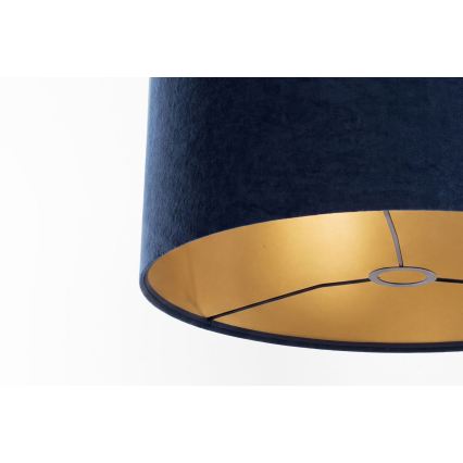 Abajur universal STANDART E27 diâmetro 45 cm azul/dourado