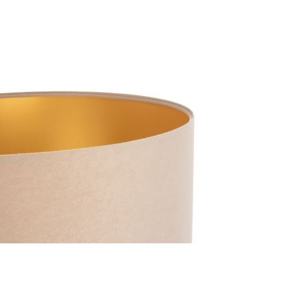Abajur universal STANDART E27 diâmetro 45 cm bege/dourado