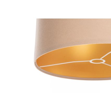 Abajur universal STANDART E27 diâmetro 45 cm bege/dourado