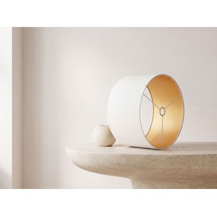 Abajur universal STANDART E27 diâmetro 45 cm branco/dourado