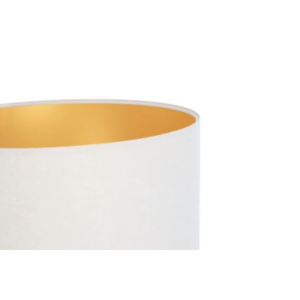 Abajur universal STANDART E27 diâmetro 45 cm branco/dourado