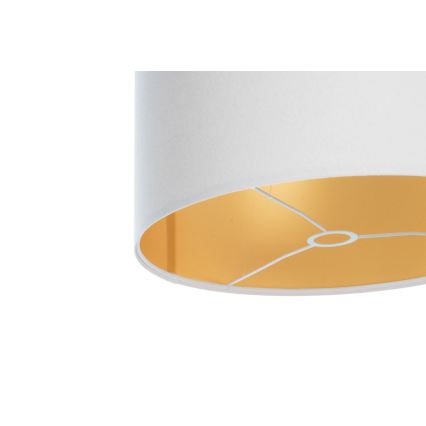 Abajur universal STANDART E27 diâmetro 45 cm branco/dourado