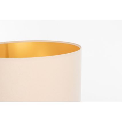 Abajur universal STANDART E27 diâmetro 45 cm creme/dourado
