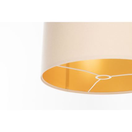Abajur universal STANDART E27 diâmetro 45 cm creme/dourado