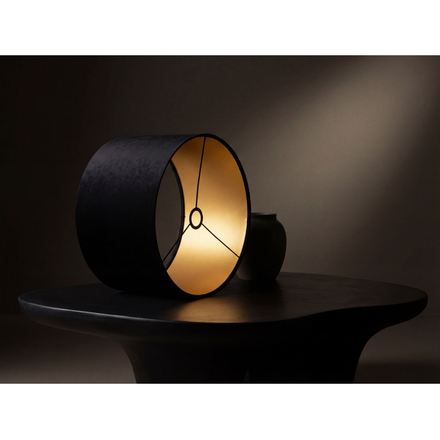 Abajur universal STANDART E27 diâmetro 45 cm preto/dourado
