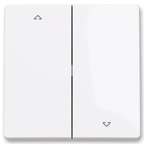 ABB 3559T-A00662 500 - Placa dividida para interruptor de estores ZONI branca