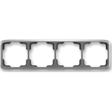 ABB 3901A-B40 S2 - Moldura de quatro módulos TANGO cinzento escuro