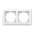 ABB 3901T-A00020 240 - Moldura dupla ZONI branca mate